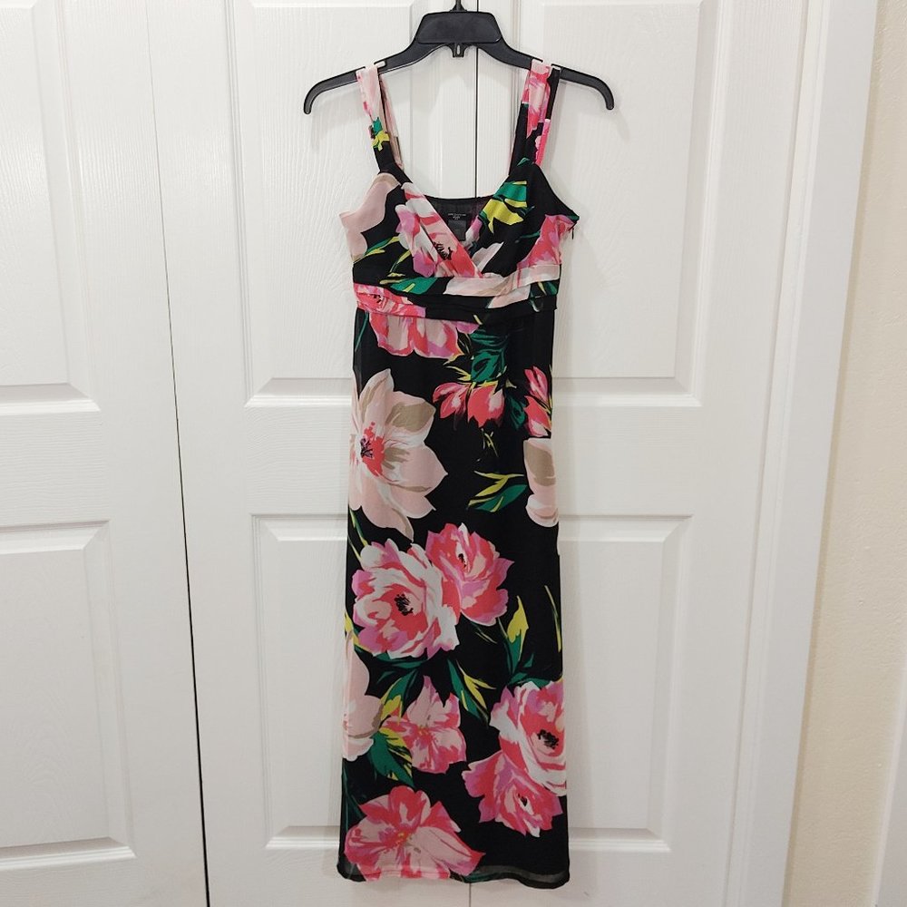 Ann Taylor Sleeveless Empire I Waist Floral Dress